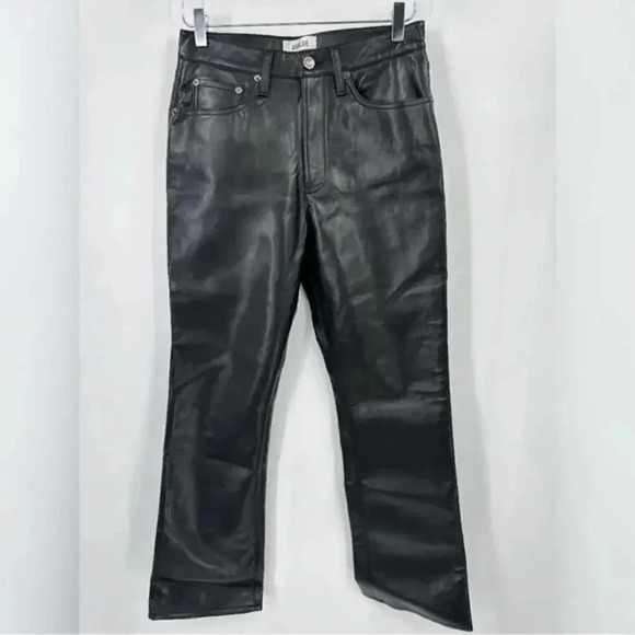 AGOLDE RECYCLED LEATHER PANTS SIZE 27 B1748 - Picture 4 of 10